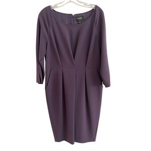 St. John Couture Dress Size 12 Purple Plum